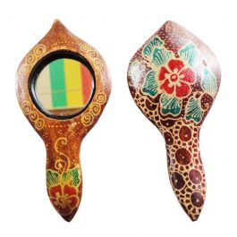 Cermin Kayu Batik Lancip