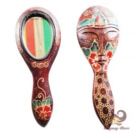 Cermin Kayu Batik Topeng