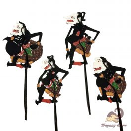 Wayang Kulit Punokawan Ukuran Lis - Hitam