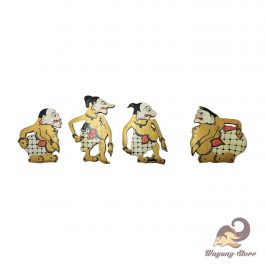 Tempelan Kulkas Wayang Kayu Punokawan