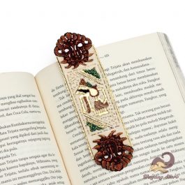 Pembatas Buku Wayang Kulit Rama Shinta Cokelat