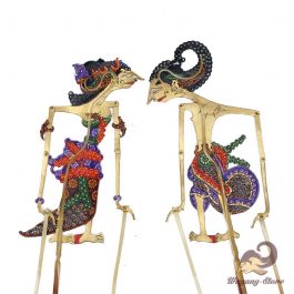 Wayang Kulit Arjuna & Srikandi Ukuran Supermini