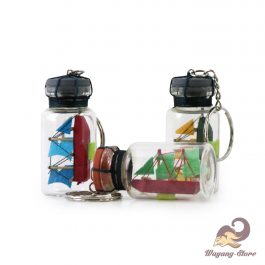 Gantungan Kunci Miniatur Kapal Dalam Botol