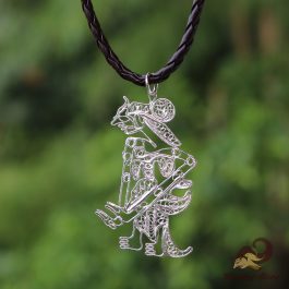 Liontin Perak Wayang Shinta 6 cm
