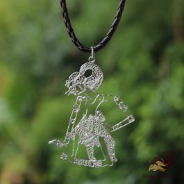 Liontin Perak Wayang Bima 6 cm