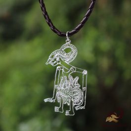 Liontin Perak Wayang Arjuna 6 cm