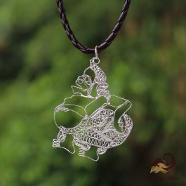 Liontin Perak Wayang Semar 6 cm