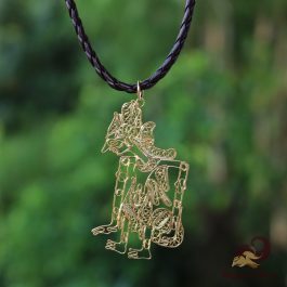 Liontin Emas Wayang Rama 6 cm