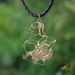 Liontin Emas Wayang Bagong 6 cm