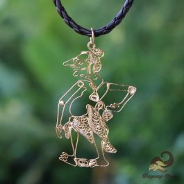 Liontin Emas Wayang Petruk 6 cm