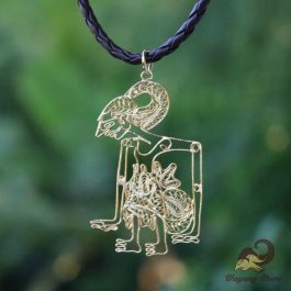 Liontin Emas Wayang Arjuna 6 cm