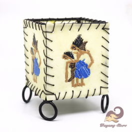 Tempat Lilin Motif Wayang Kulit