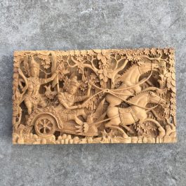 Ukiran Kayu Bali Motif Karna Tanding