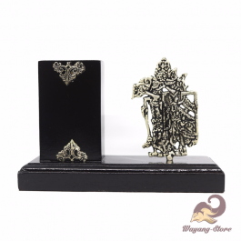 Tempat Pensil Pulpen Silver Wayang Rama & Shinta