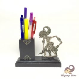 Tempat Pensil Pulpen Silver Wayang Bima