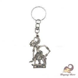 Gantungan Kunci Wayang Perak Bima